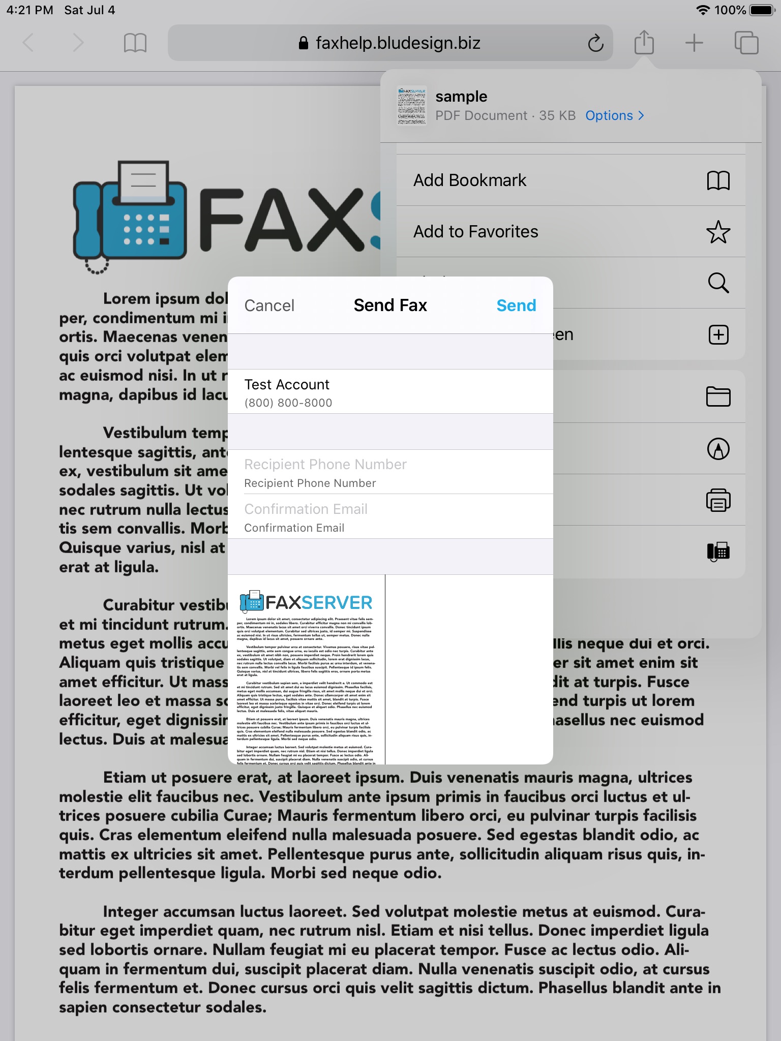 Fax Server screenshot 3