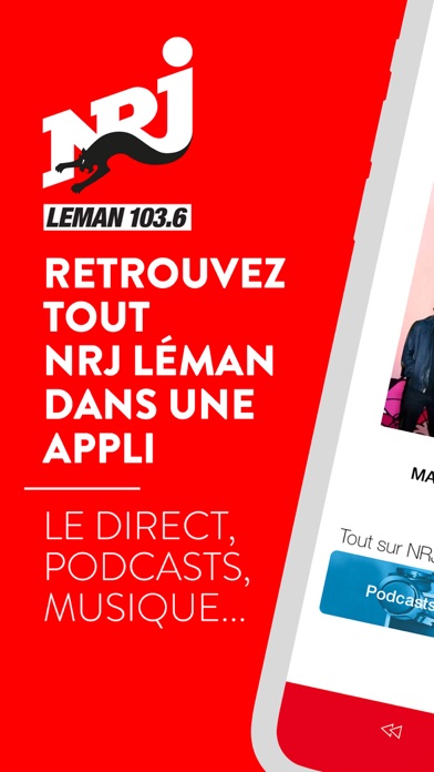 Screenshot #1 pour NRJ Léman : Podcasts, Musique