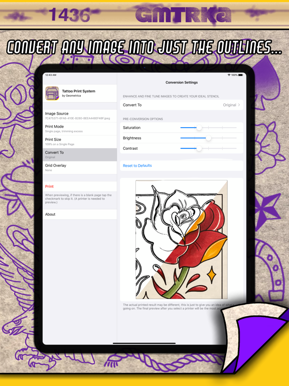Screenshot #4 pour Tattoo Print System