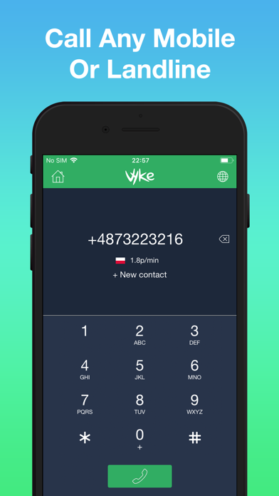 Vyke: Second Phone Number Screenshot