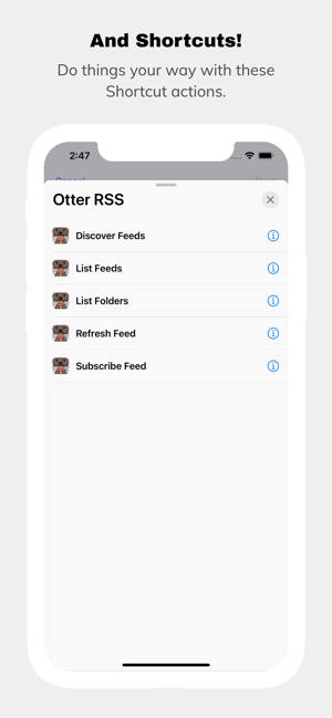 ‎An Otter RSS Reader Screenshot
