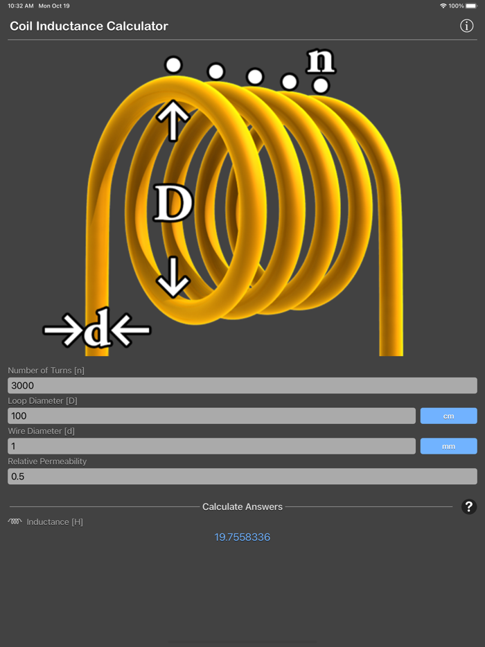 Coil Inductance Calculator