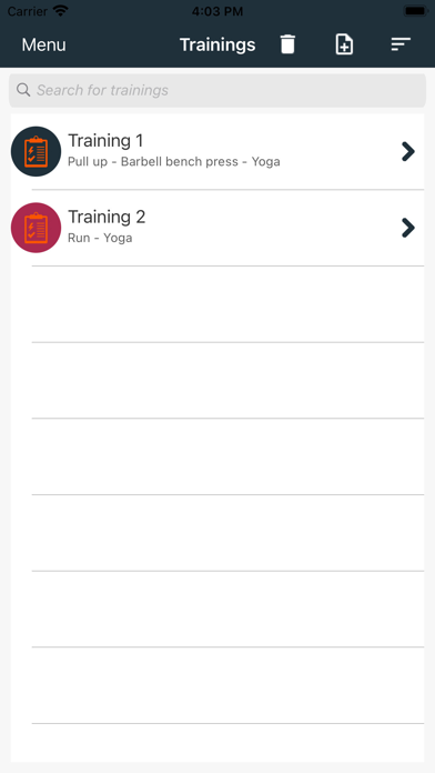 Workout Planner Pro+ Screenshot