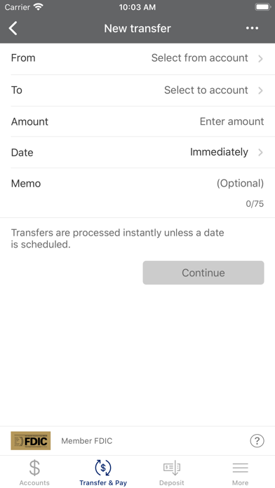 Holcomb Bank Consumer Screenshot