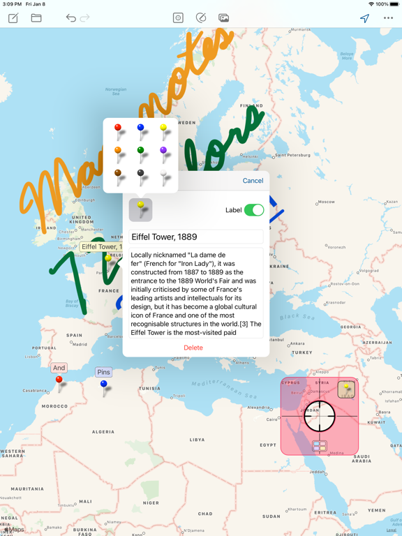 Draw Maps: Map Notesのおすすめ画像4