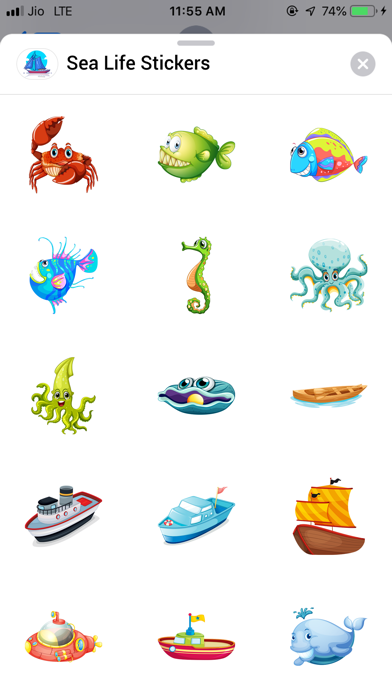 Sea Life Stickers Screenshot