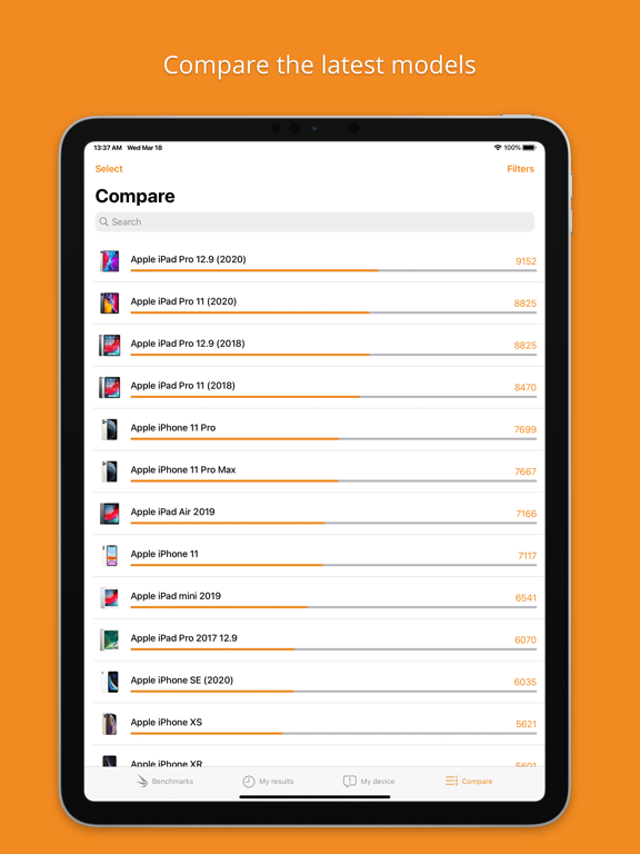 3DMark iPad screenshot 5 - Utilities app