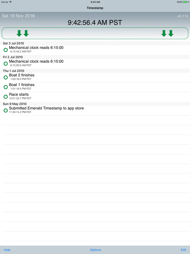 ‎Emerald Timestamp Screenshot