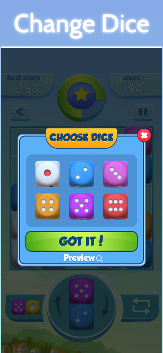 Dice MergePuzzle Game