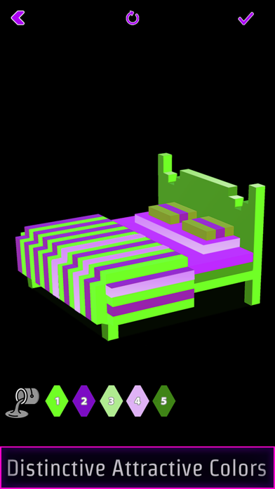 Glow House Voxel - Neon Draw Screenshot