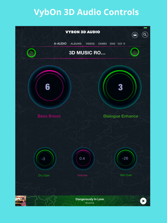Screenshot #4 pour VybOn: 3D Audio Player Bass EQ
