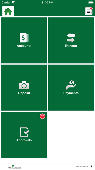 Ohio State Bank Business Screenshot