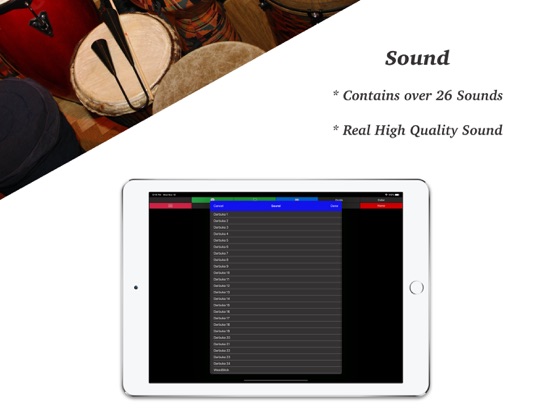 Darbuka - Percussion Drums Pad iPad screenshot 4 - Music app