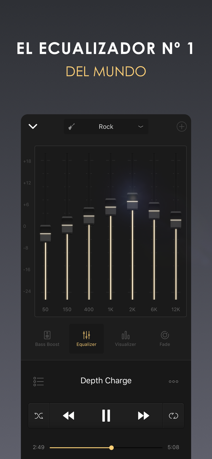 Equalizer+ HD music player screenshot 2