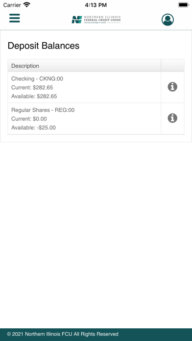NIFCU Mobile Banking Screenshot