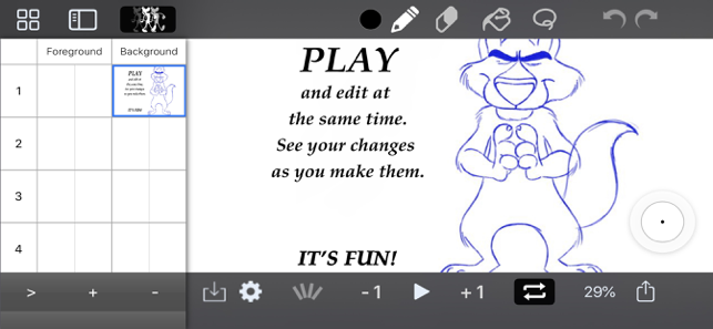 DigiCel FlipPad Animation -sovelluksen kuvakaappaus