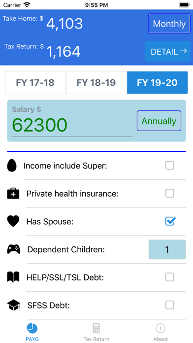 Screenshot #1 pour Tax Calculator 2022 ATO Rate