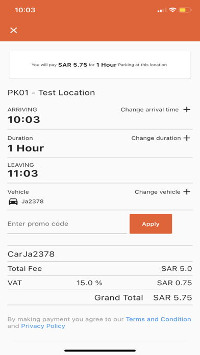 Parkola-Smart Parking Solution Screenshot