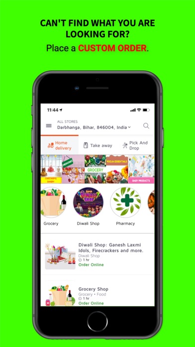 JustInDoor- Online Grocery App Screenshot