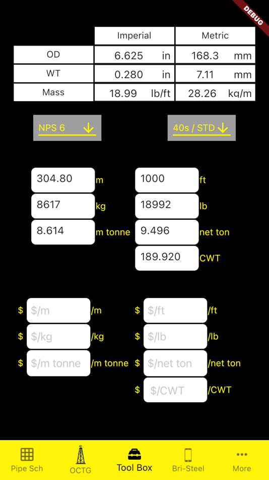 #4. Pipe Tools (iOS) 由: Bri-Steel Manufacturing