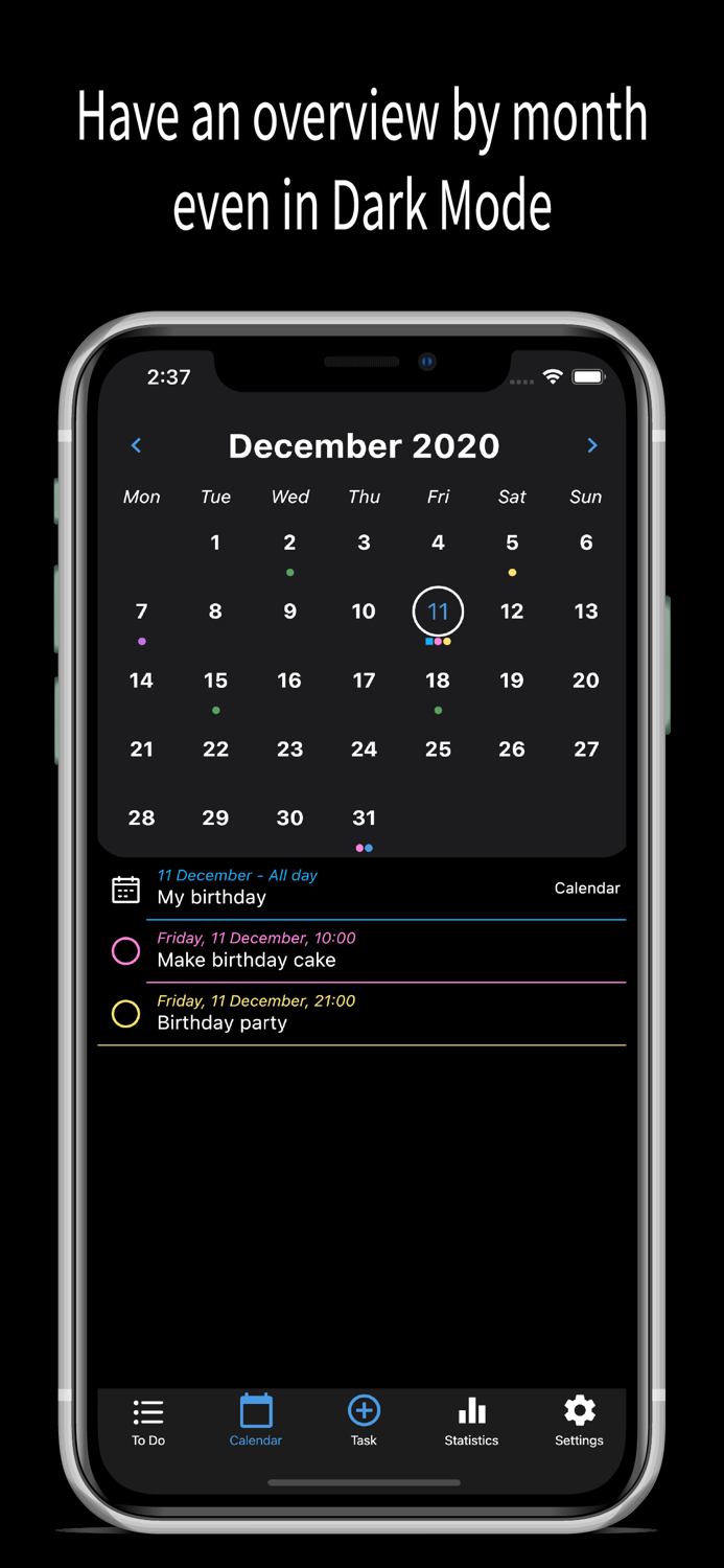 EasyDo - Agenda  Statistic