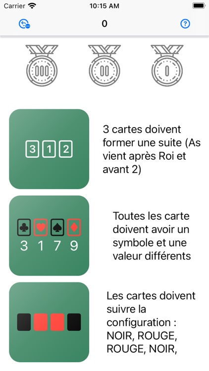 Objectifs : Jeu de Cartes