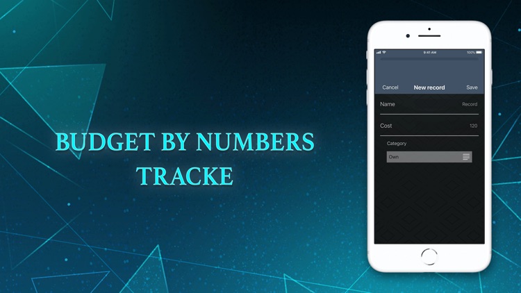 Budget By Numbers - tracker