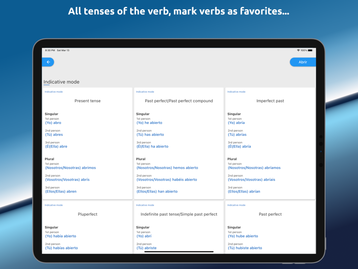 Spanish Verbs and Conjugations