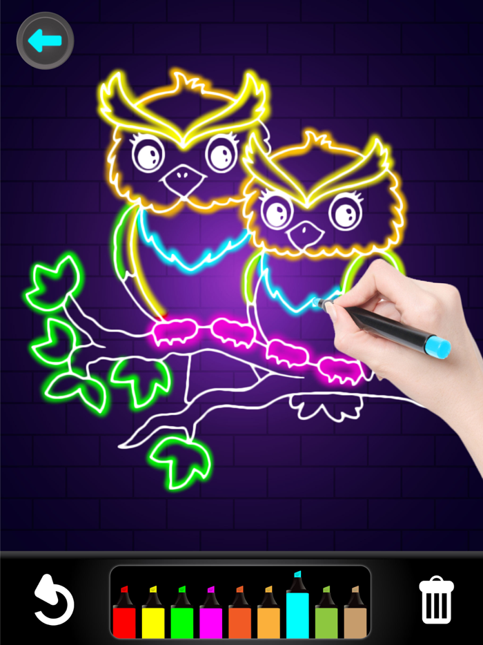 Coloring Glitter Numbers