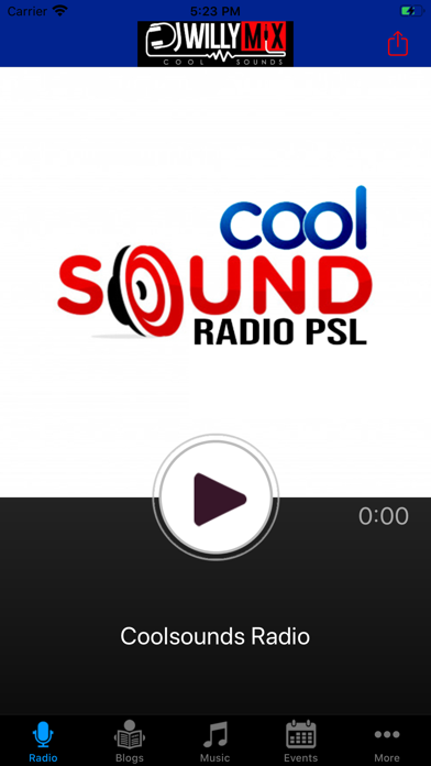 Coolsounds Radio Screenshot