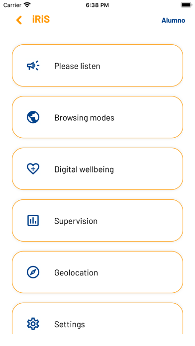 iRiS Parental Interaction Screenshot