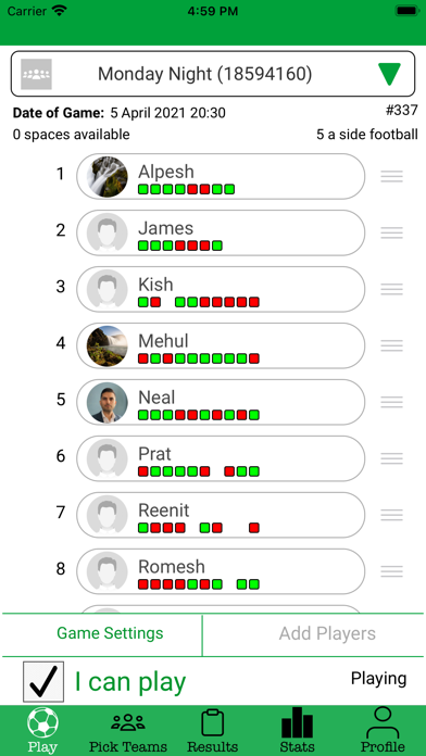 Football & Stats Screenshot