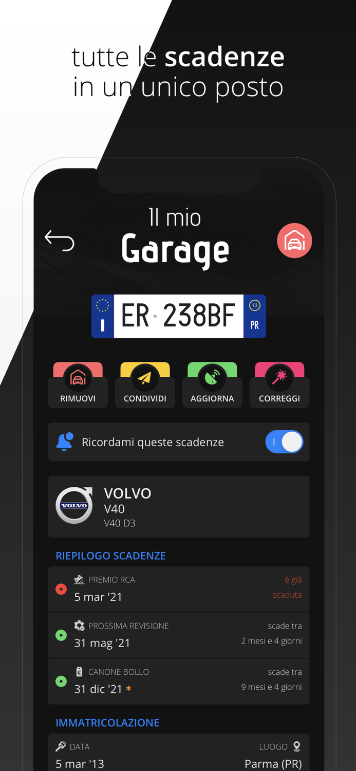 Veicolo info targa no ads