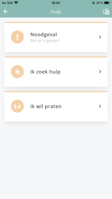 HulpApp – find the right help Screenshot