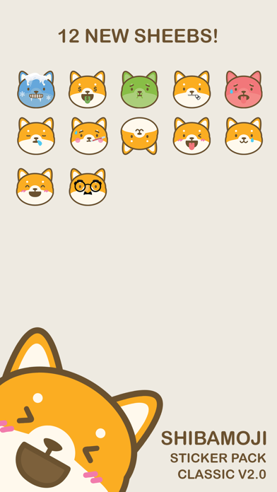 Shibamoji Sticker Pack Classic Screenshot