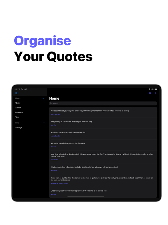 Screenshot #4 pour Quote Keeper
