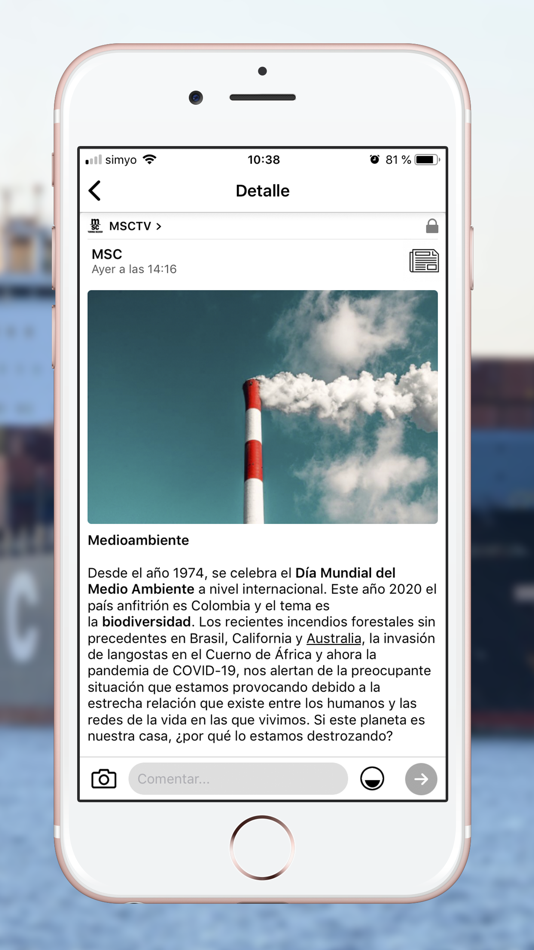 #2. MSCTV (iOS) 由: MEDITERRANEAN SHIPPING COMPANY TERMINAL VALENCIA SA
