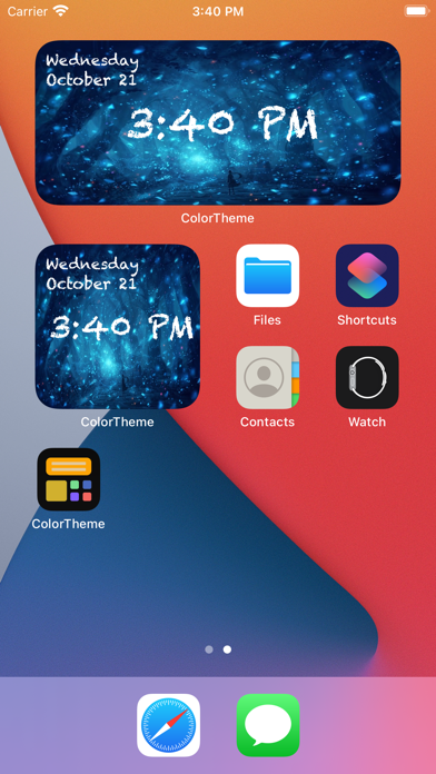 Color Theme Widget:Widgets Go screenshot 4