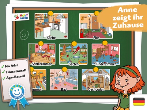 子供たち ドイツ語を学びます Happytouch®のおすすめ画像1