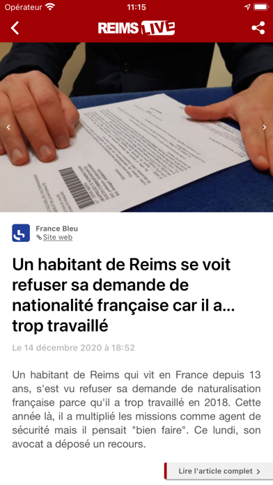 Reims Live : Actu & Sport Screenshot