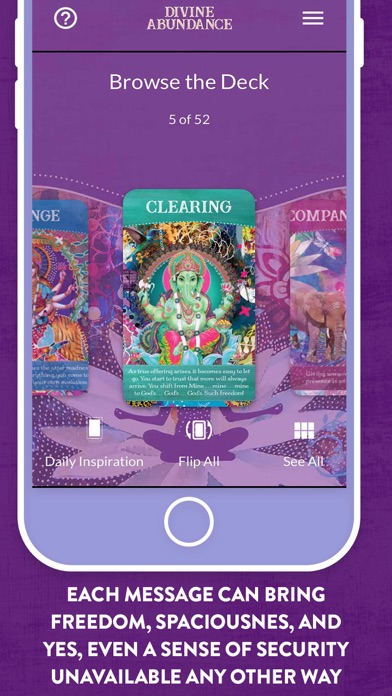 Divine Abundance Oracle Cards Screenshot