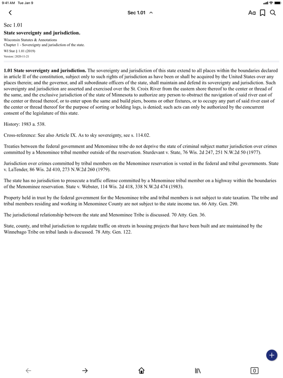 Screenshot #5 pour Wisconsin Statutes Annotations
