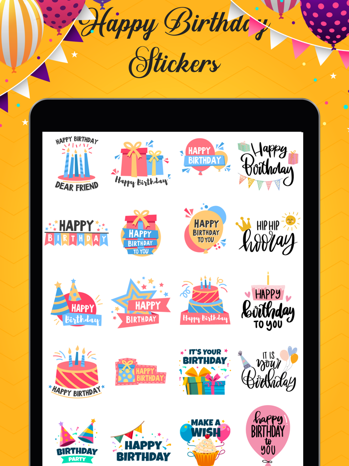 Birthday Stickers