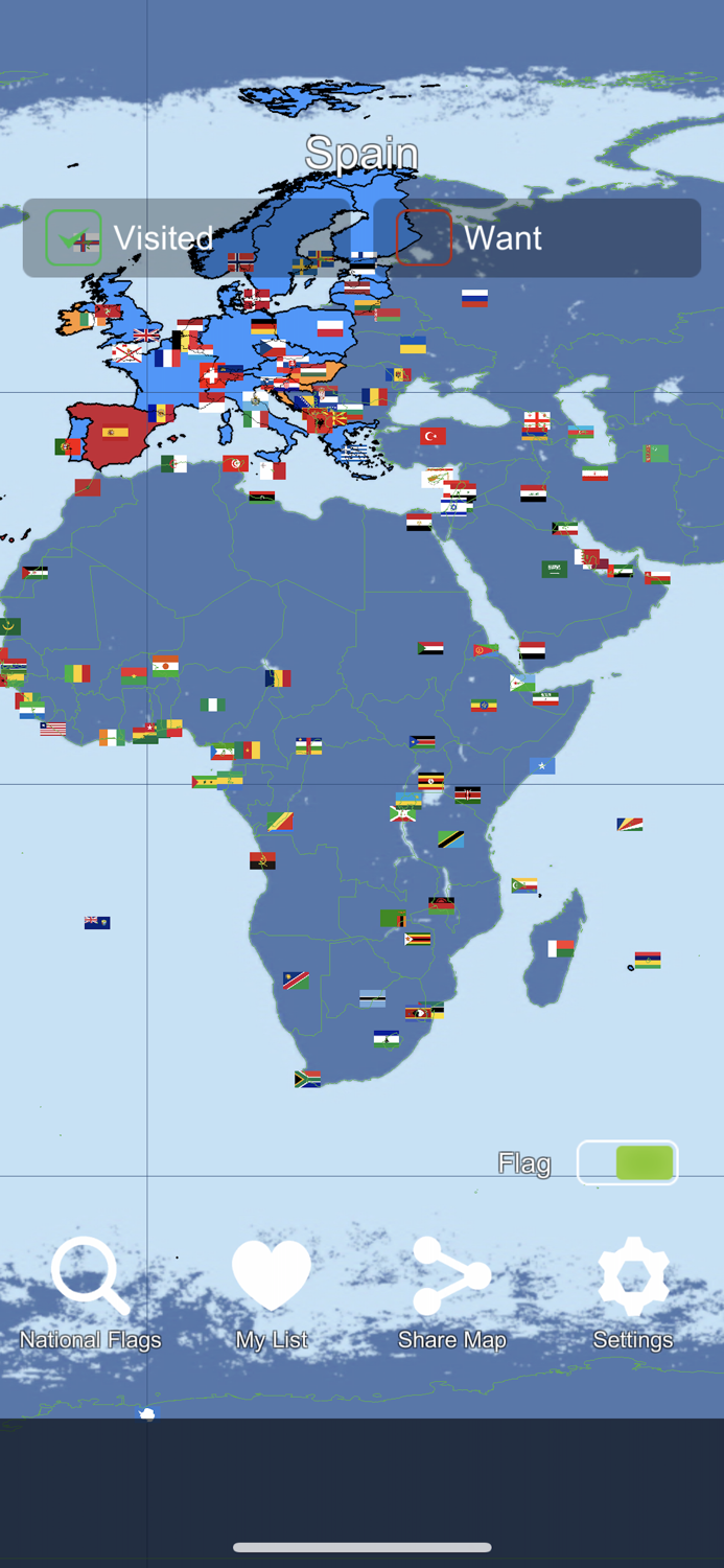 World Flag Map