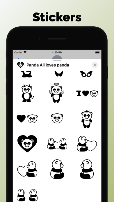 Screenshot #2 pour Emoji et autocollants Panda