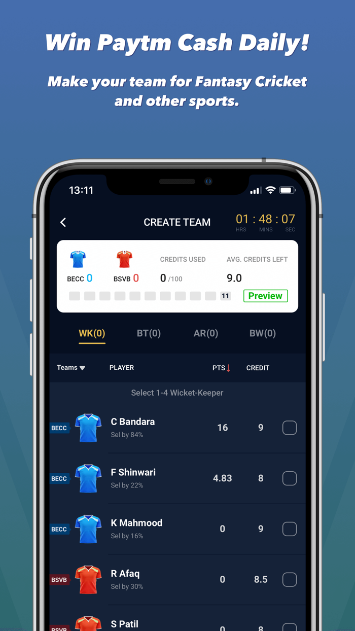 Paytm First Games Fantasy