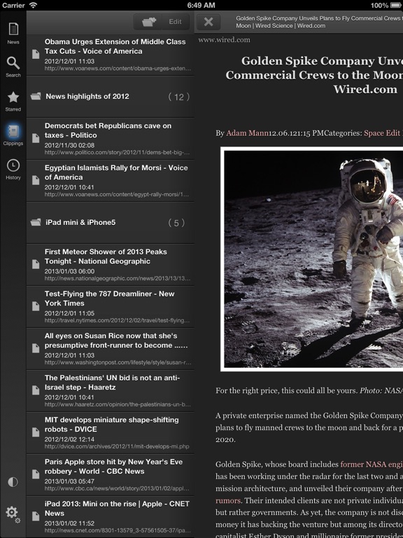Newsdaily - Headlines & News iPad screenshot 2 - News app