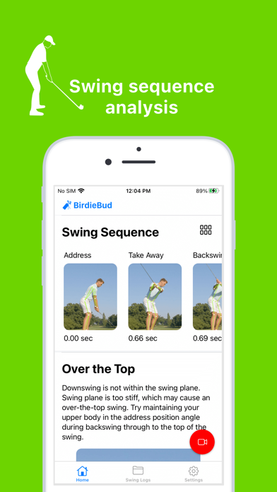 BirdieBud - Golf Swing Coach Screenshot