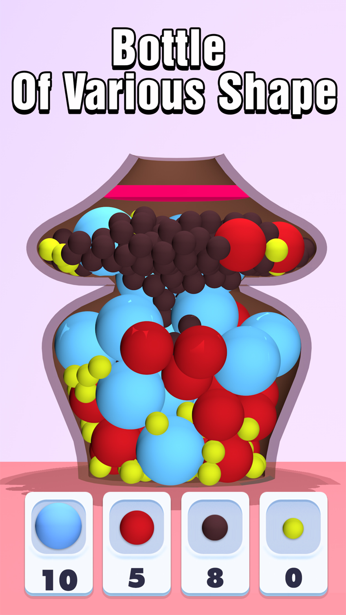 Fill Bottle Ball Fit Puzzle