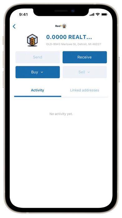 RealT Wallet Screenshot